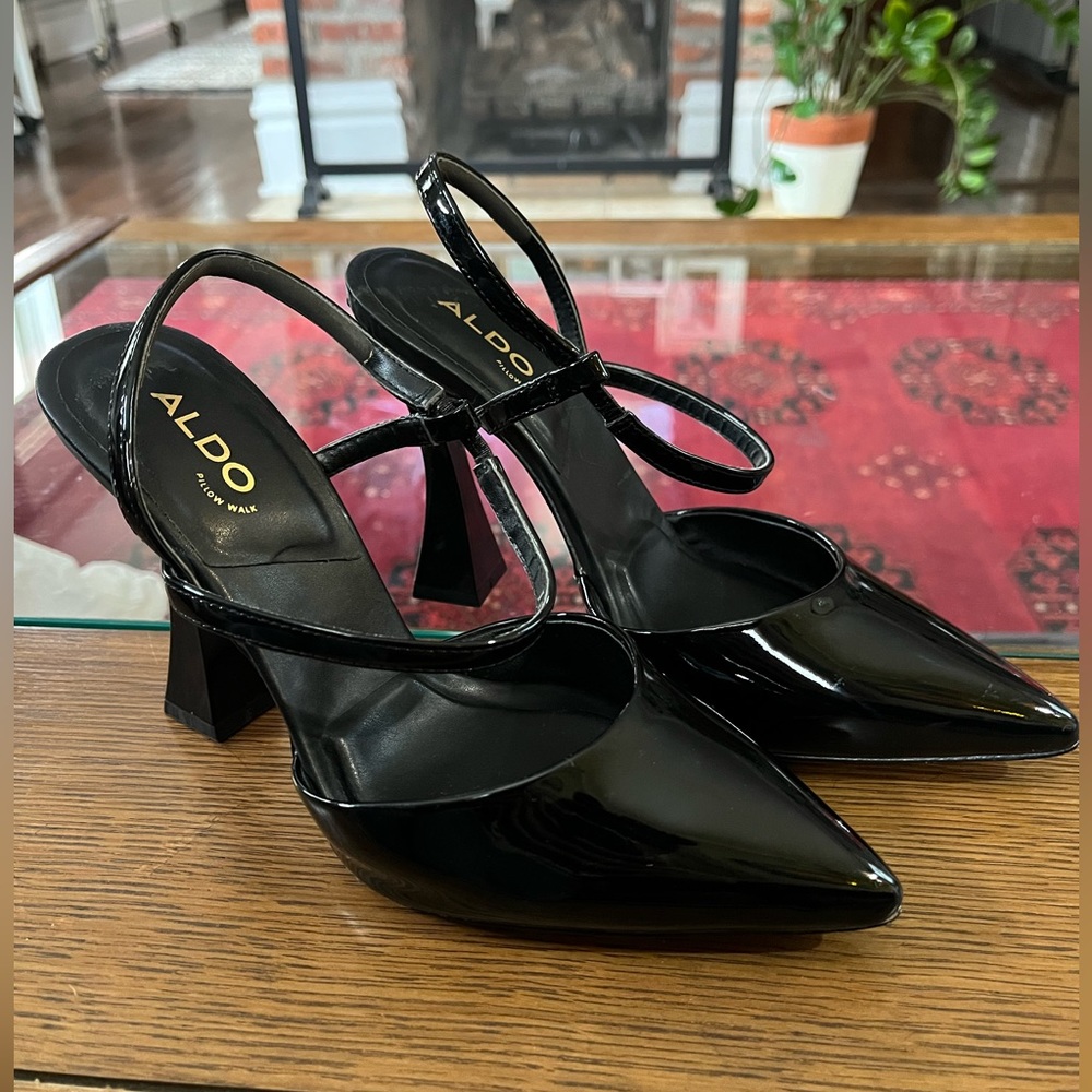 ALDO Zaha Patent Leather Strappy Heels